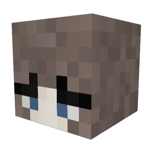 ElinTyra Minecraft avatar head, 3D render