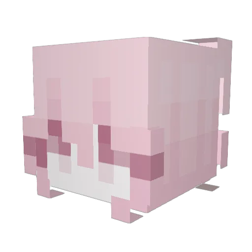 Elina__ Minecraft avatar head, 3D render