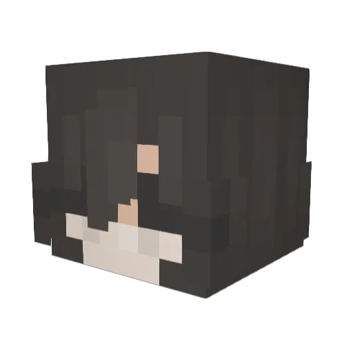Eline_13 Minecraft avatar head, 3D render