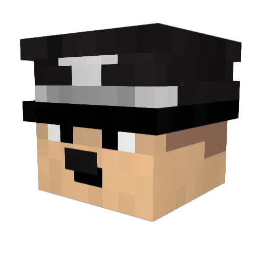Elinside2000 Minecraft avatar head, 3D render