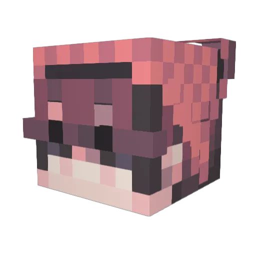 ElioMiles Minecraft avatar head, 3D render