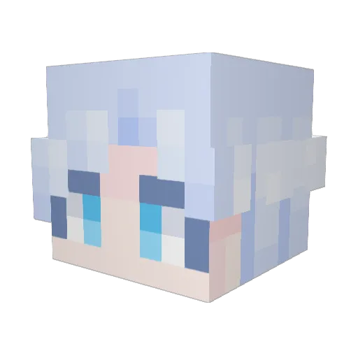 Elio_TD Minecraft avatar head, 3D render