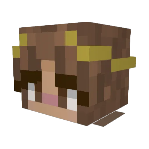Eliosz5 Minecraft avatar head, 3D render