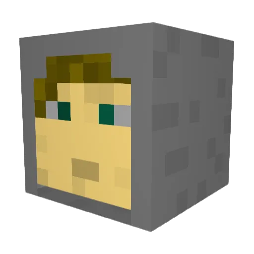 EliotBlackman Minecraft avatar head, 3D render
