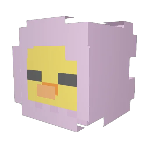 EliotRatters Minecraft avatar head, 3D render