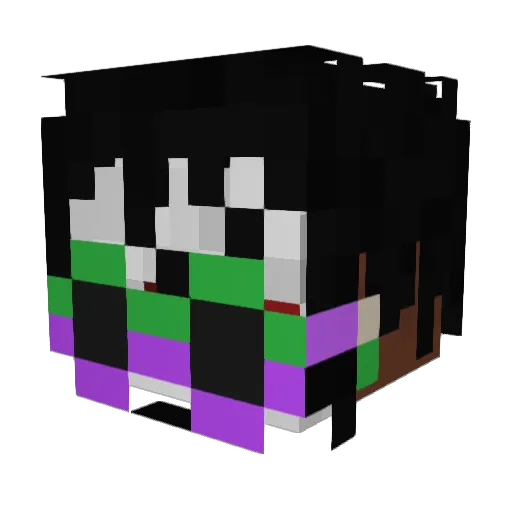 Eliotisss Minecraft avatar head, 3D render
