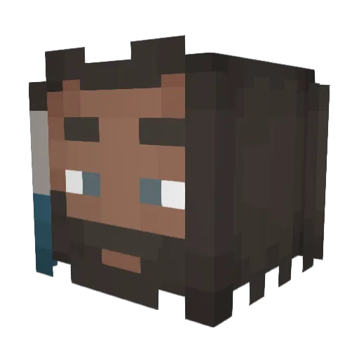 Eliott6828 Minecraft avatar head, 3D render