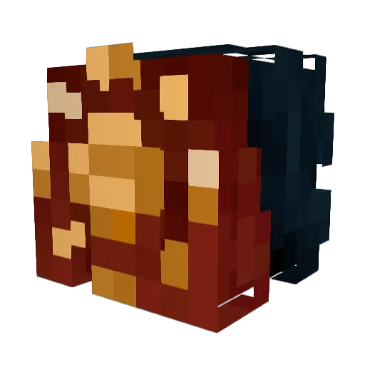 Eliowas Minecraft avatar head, 3D render