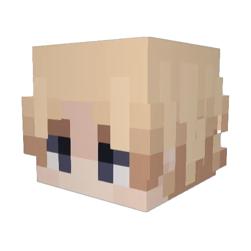 ElipticHD Minecraft avatar head, 3D render