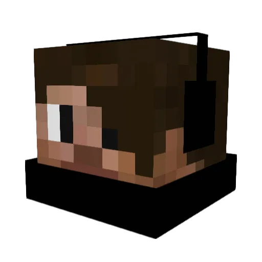 Eliq79 Minecraft avatar head, 3D render