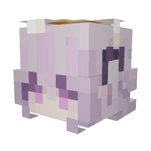 Eliramint Minecraft avatar head, 3D render