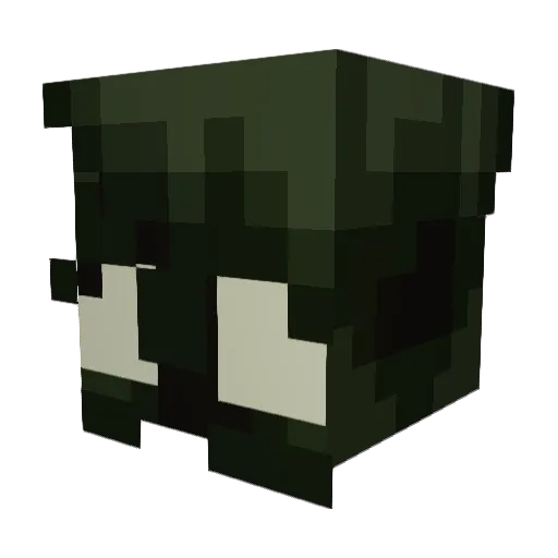 ElisMask Minecraft avatar head, 3D render