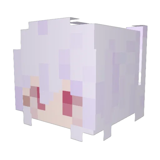 Elisa0301yoo Minecraft avatar head, 3D render