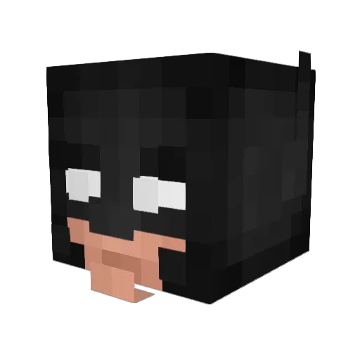 ElisaDum Minecraft avatar head, 3D render
