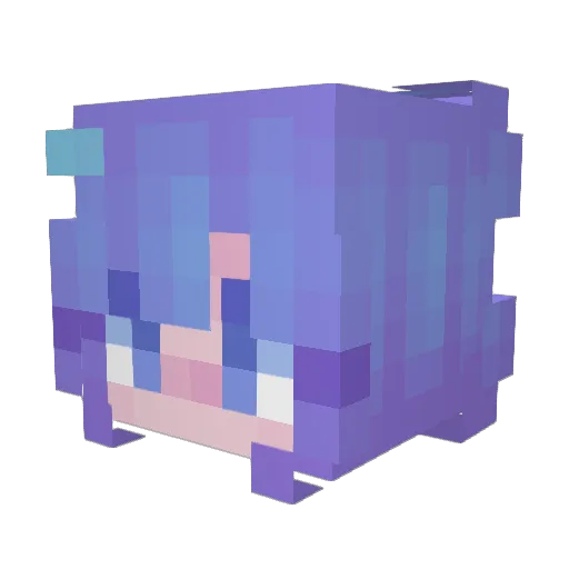 Elisa_Wrongdoing Minecraft avatar head, 3D render