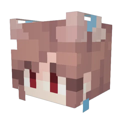 Elisaa_05 Minecraft avatar head, 3D render