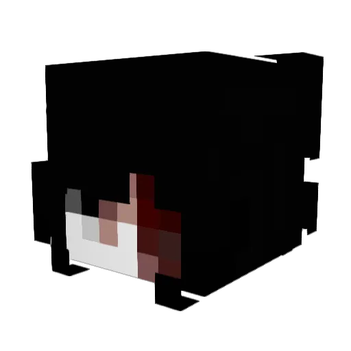 Elisabet Minecraft avatar head, 3D render