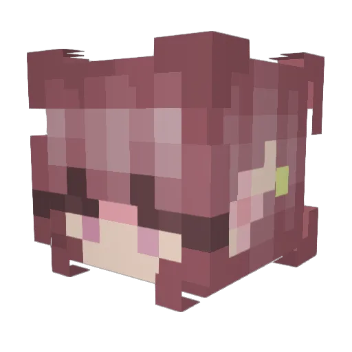 ElisabethUnicorn Minecraft avatar head, 3D render
