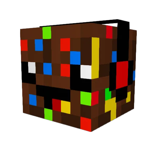 Elise209 Minecraft avatar head, 3D render