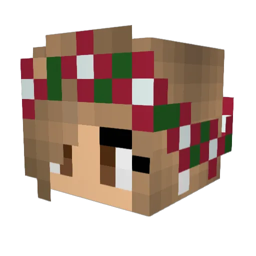 EliseEGS Minecraft avatar head, 3D render