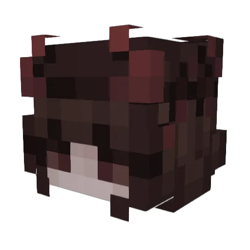 EliseVR Minecraft avatar head, 3D render