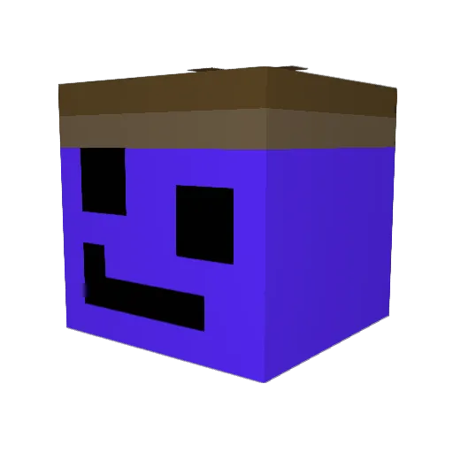 Eliseedot Minecraft avatar head, 3D render