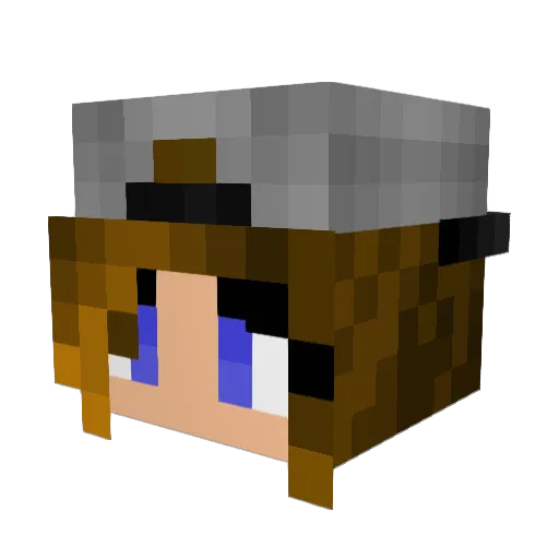 Elisepower Minecraft avatar head, 3D render