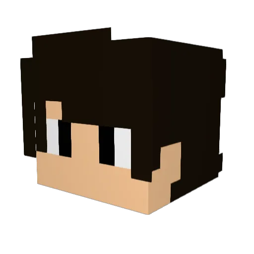 EliseyVoy Minecraft avatar head, 3D render