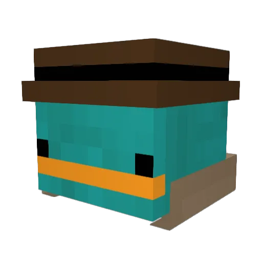 Elisio02 Minecraft avatar head, 3D render