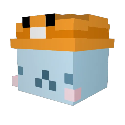 Elison_ Minecraft avatar head, 3D render