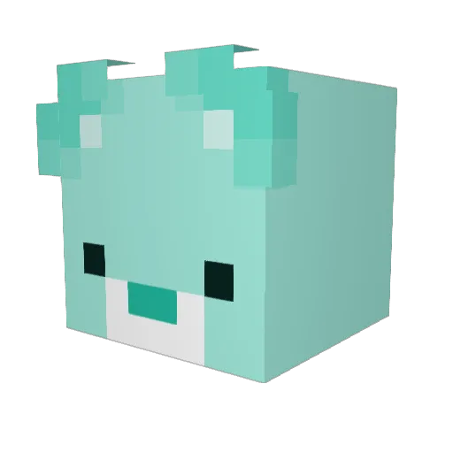 Elisota Minecraft avatar head, 3D render