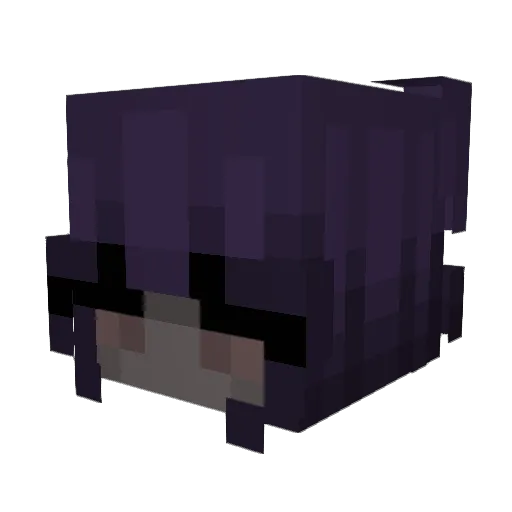 Elissabat Minecraft avatar head, 3D render