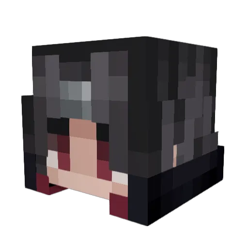 Eliszo Minecraft avatar head, 3D render