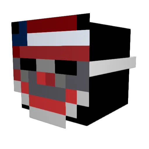 ElitZero Minecraft avatar head, 3D render