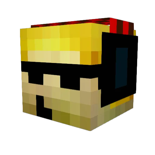 Elitcky Minecraft avatar head, 3D render