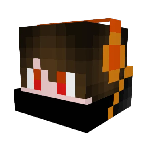 Elite122330 Minecraft avatar head, 3D render
