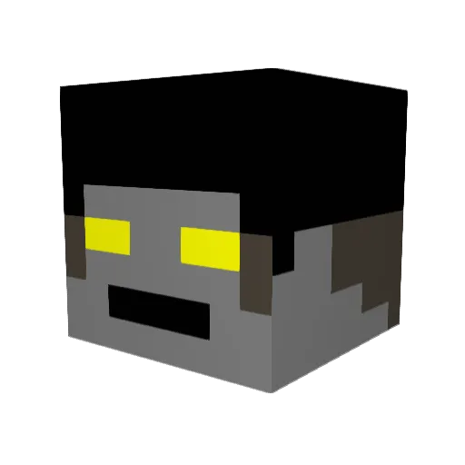 Elite2002 Minecraft avatar head, 3D render