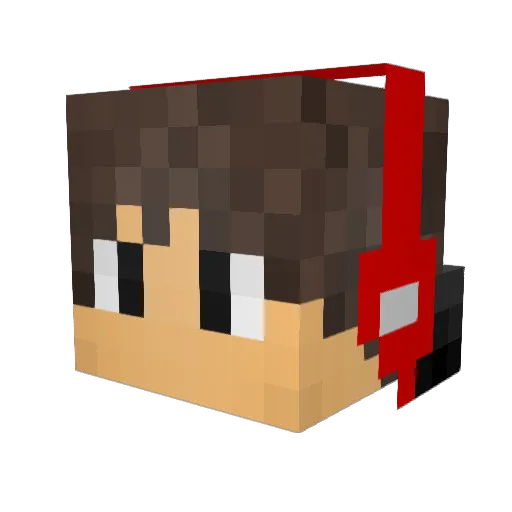EliteAI Minecraft avatar head, 3D render