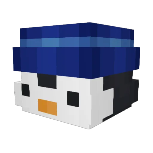 EliteFeliix Minecraft avatar head, 3D render