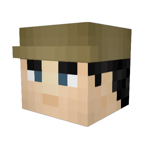 EliteGamer17 Minecraft avatar head, 3D render