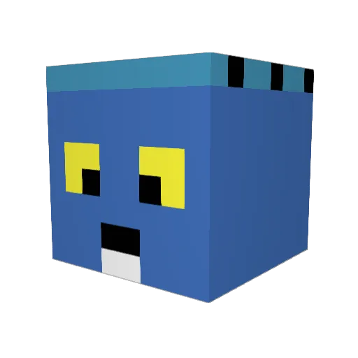 EliteNub_Emma Minecraft avatar head, 3D render