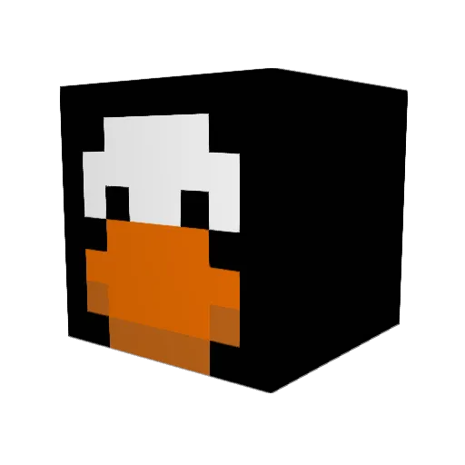 EliteNuggie Minecraft avatar head, 3D render