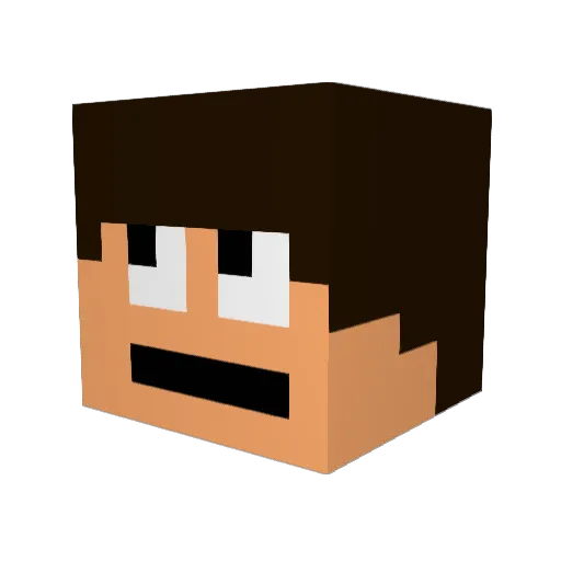 ElitePlayer01 Minecraft avatar head, 3D render