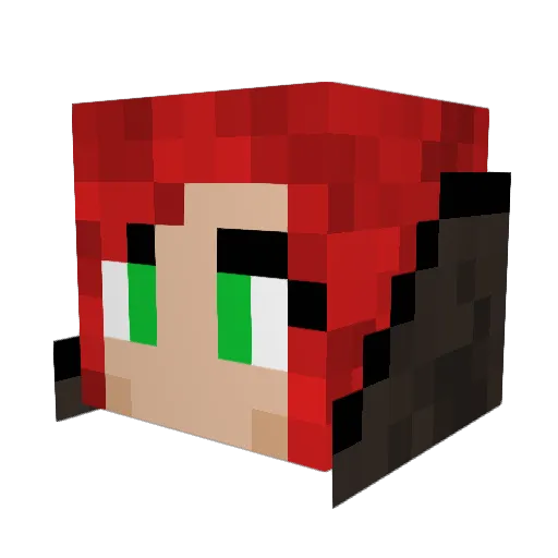 EliteRobertz Minecraft avatar head, 3D render