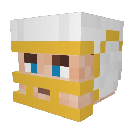 EliteShark18 Minecraft avatar head, 3D render