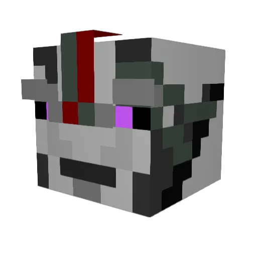 EliteStarScream Minecraft avatar head, 3D render