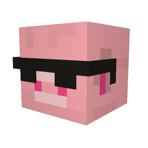 EliteSwag Minecraft avatar head, 3D render