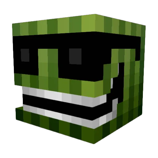 Elite_09 Minecraft avatar head, 3D render
