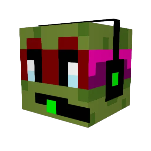 Elite_Drewdog Minecraft avatar head, 3D render