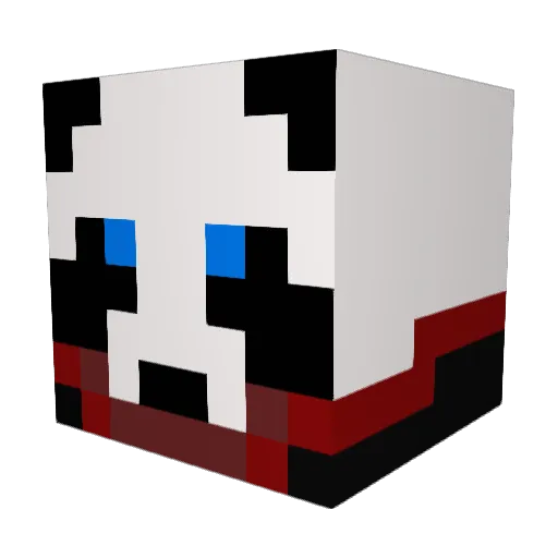 Elite_GG_ Minecraft avatar head, 3D render